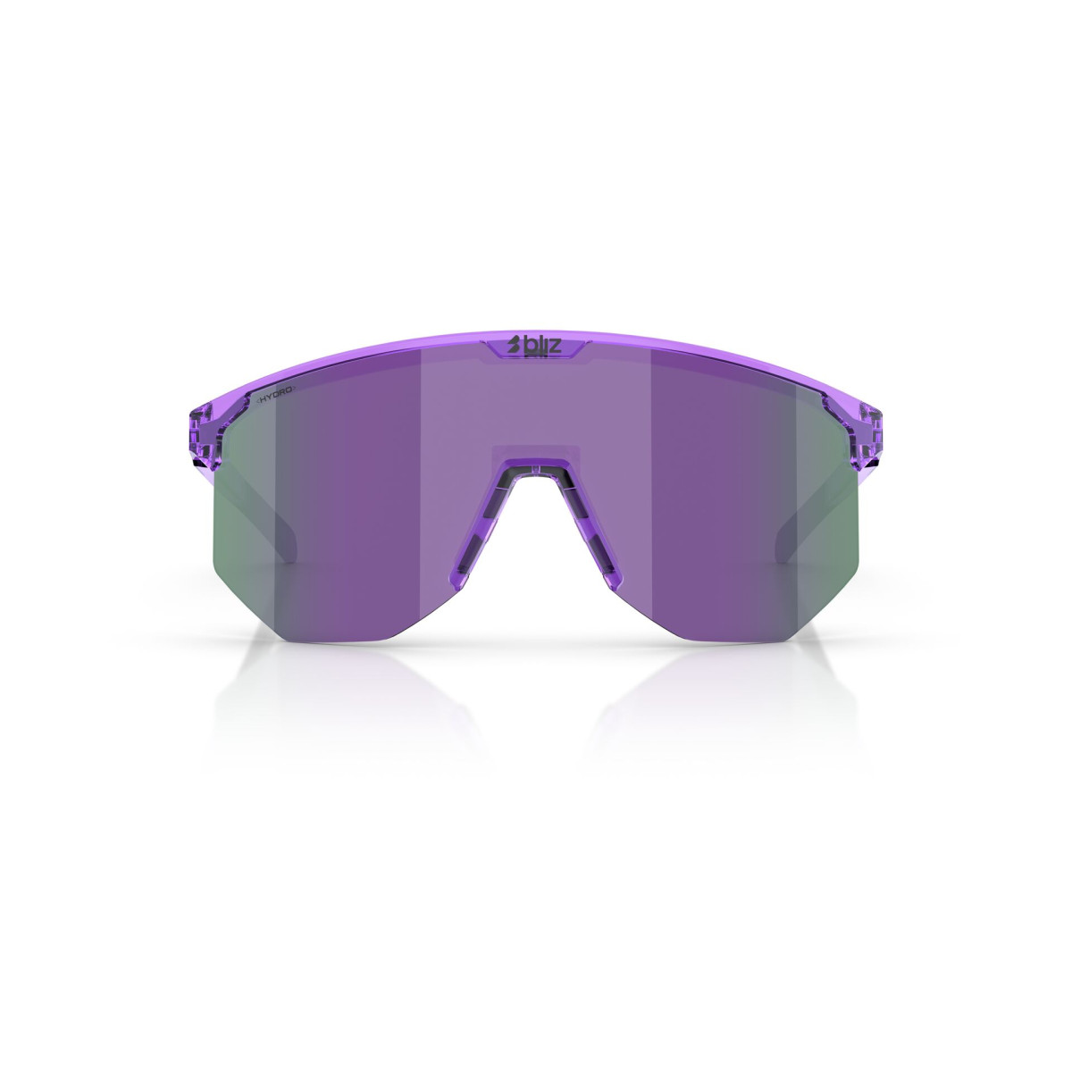 BLIZ Hero Sunglasses | Transparent Purple - Smoke Purple