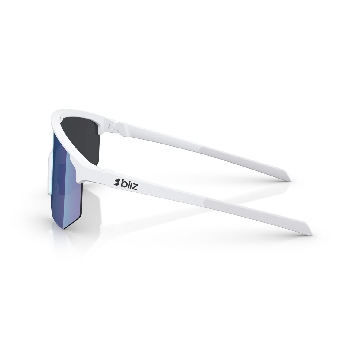 BLIZ Hero Sunglasses | Matte White - Smoke Blue Multicolour