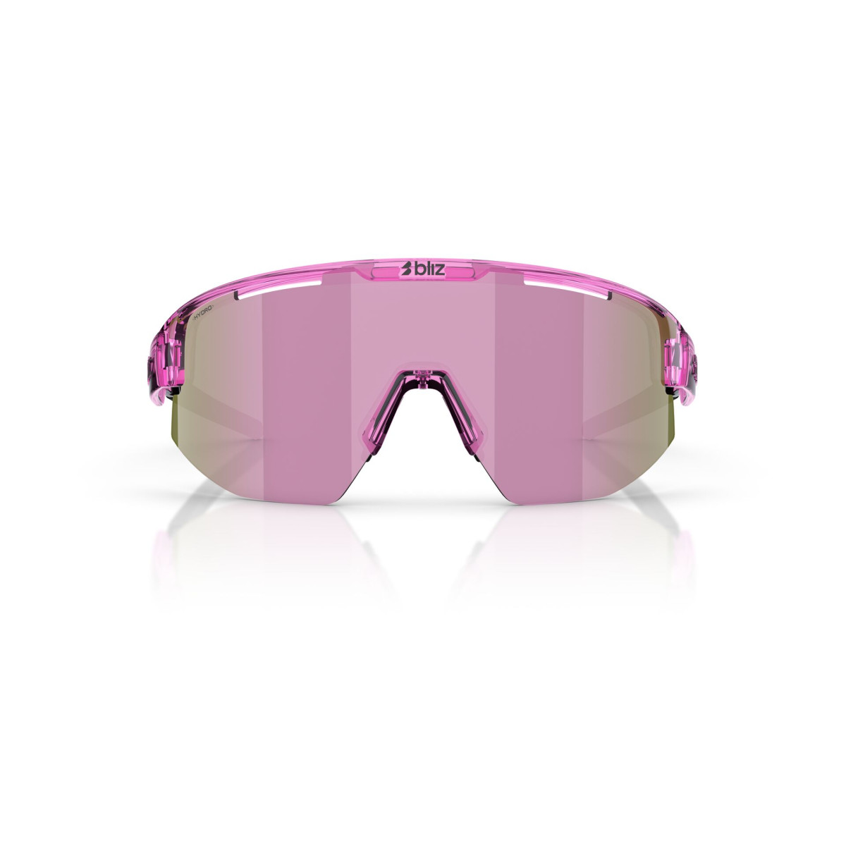 BLIZ Matrix Small akiniai | Transparent Pink - Brown Rose Multicolour