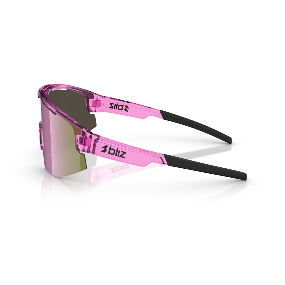 BLIZ Matrix Small akiniai | Transparent Pink - Brown Rose Multicolour
