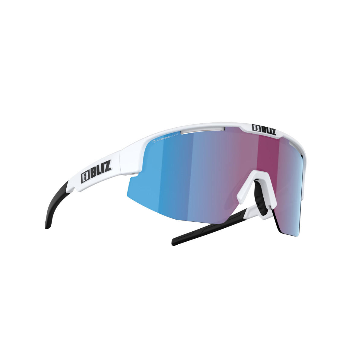 Bliz Matrix – Occhiali Da Sole Unisex, Lenti Hydro Lens Tech, Cilindriche, Antigraffio, Nasello Regolabile, Nero Opaco, Taglia Unica