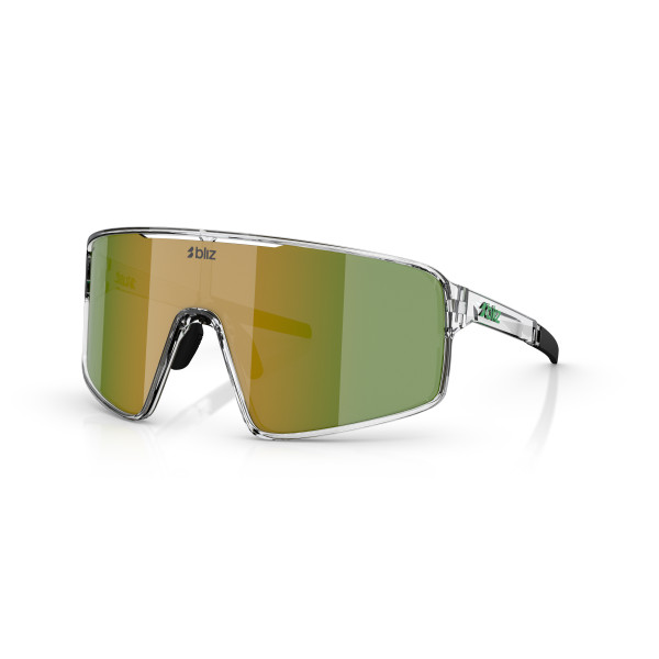 BLIZ P001 Small akiniai | Transparent White - Green