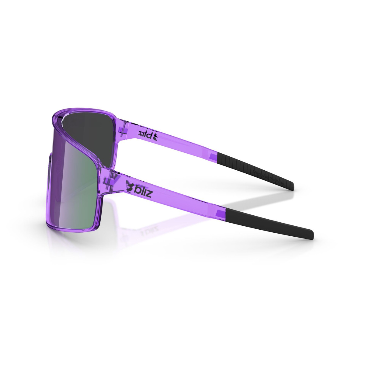 BLIZ P001 akiniai | Transparent Purple - Smoke Purple