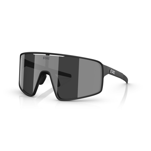 BLIZ P001 akiniai | Matte Black - Smoke Silver Mirror