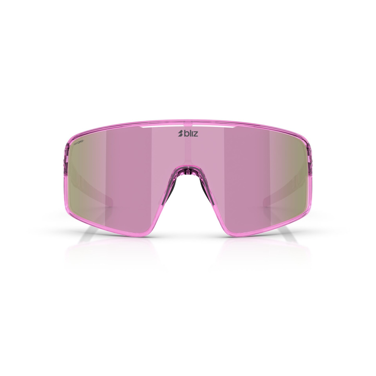 BLIZ P001 Small akiniai | Transparent Pink - Brown Rose Multicolour