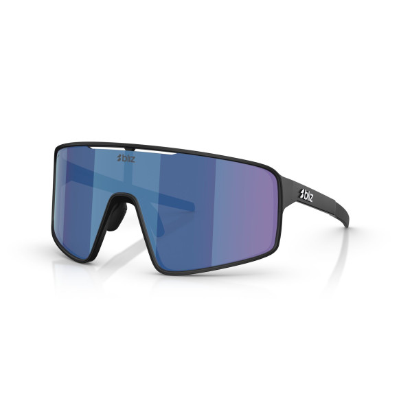 BLIZ P001 Small akiniai | Matte Black - Smoke Blue Multicolour