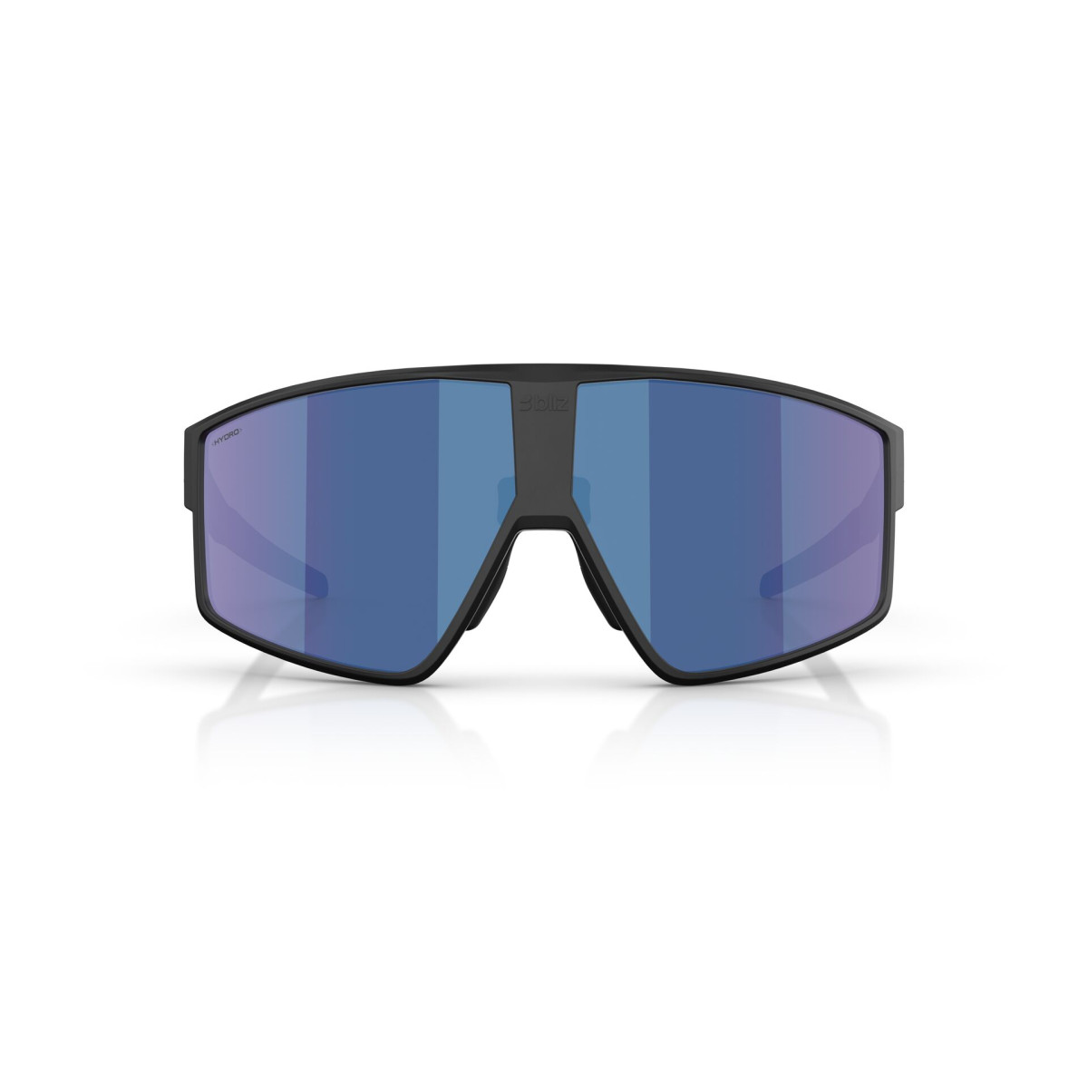 BLIZ P002 Small akiniai | Matte Black - Smoke Blue Multicolour