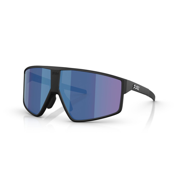 BLIZ P002 Small akiniai | Matte Black - Smoke Blue Multicolour