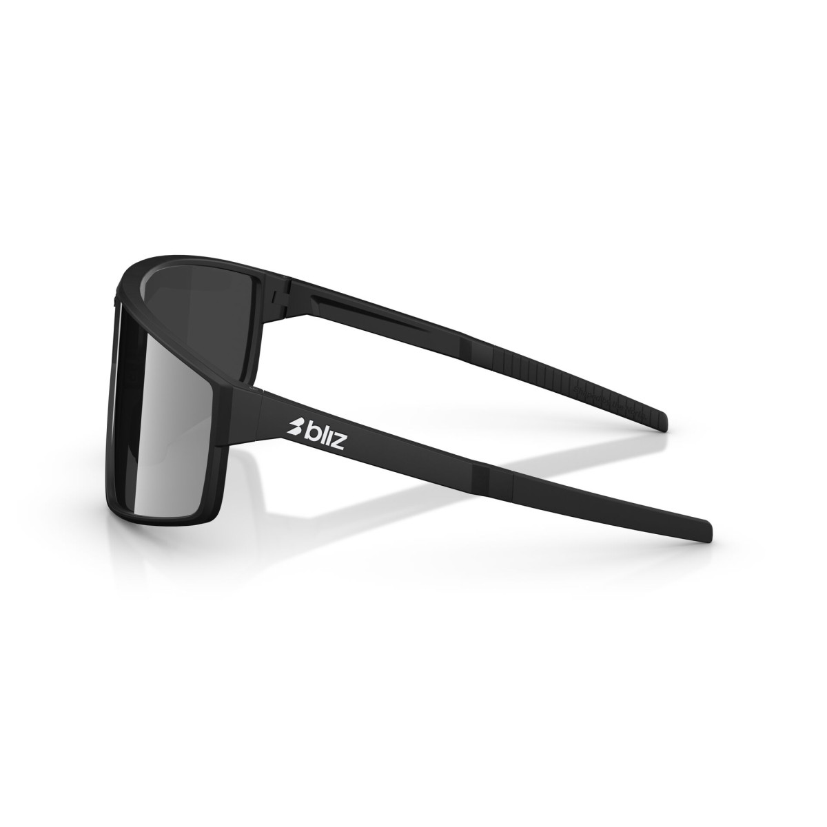BLIZ P002 Small akiniai | Matte Black - Smoke Silver Multicolour