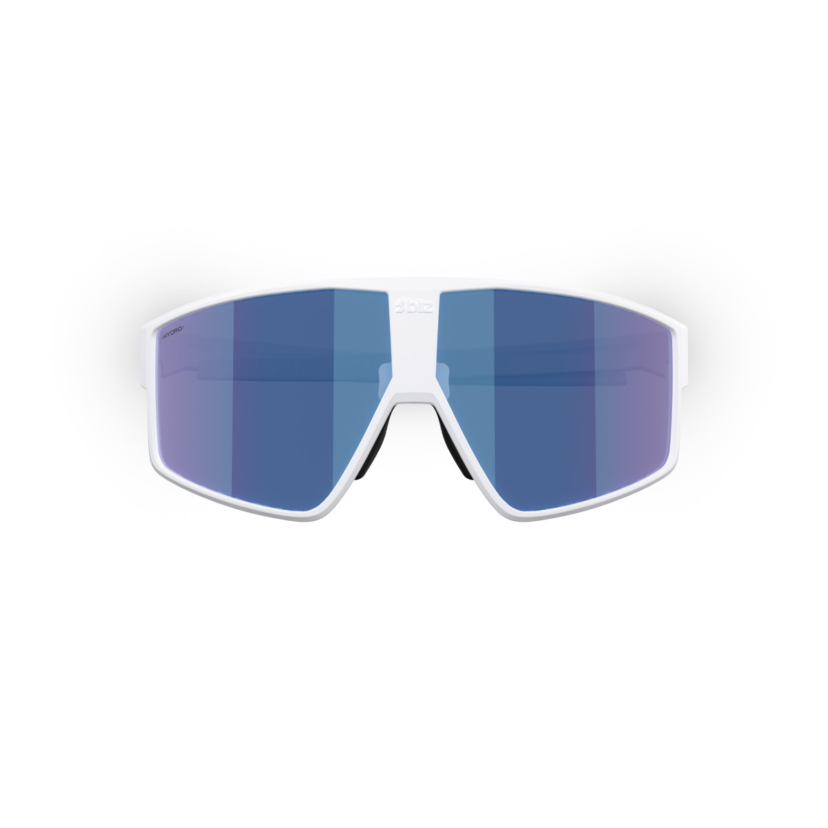 BLIZ P002 Small akiniai | Matte White - Smoke Blue Multicolour