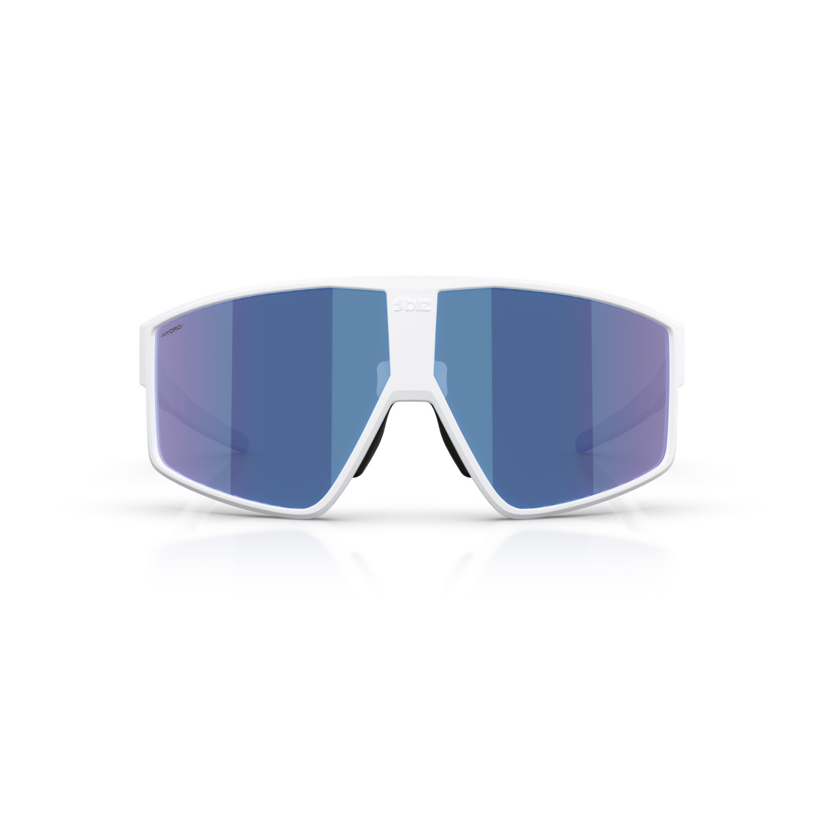 BLIZ P002 Small akiniai | Matte White - Smoke Blue Multicolour