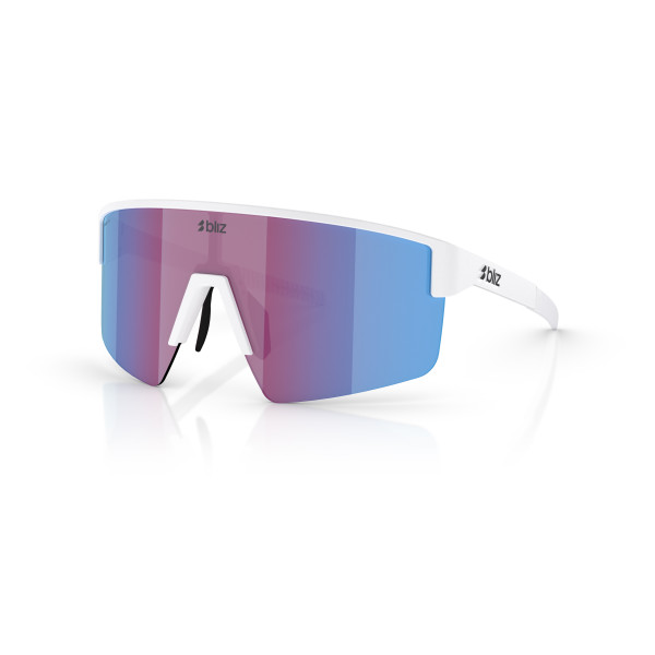 BLIZ P004 Small akiniai | Nano Optics - Nordic Light | Matte White - Rose Violet Mirror Blue