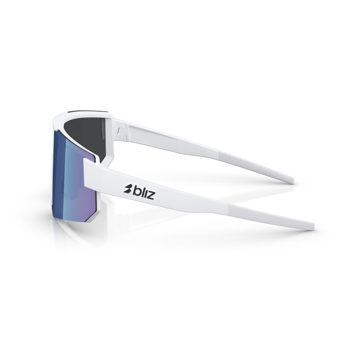 BLIZ P005 Sunglasses | Matte White - Smoke Blue Multicolour