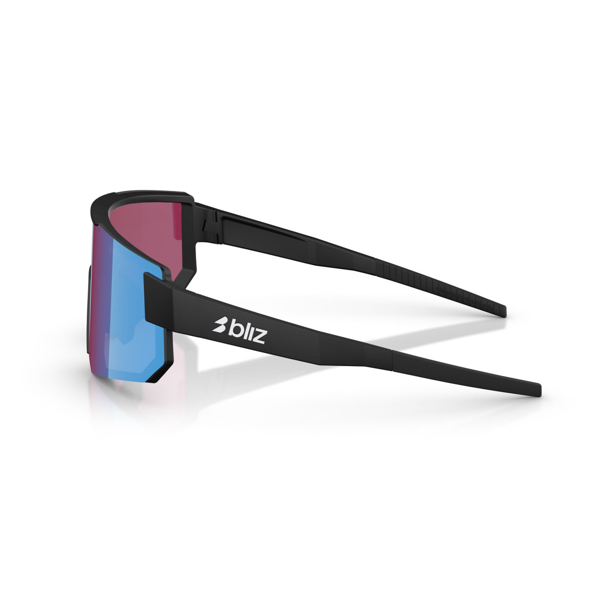 BLIZ P005 Small Sunglasses | Nano Optics | Matte Black - Violet Blue Multicolour