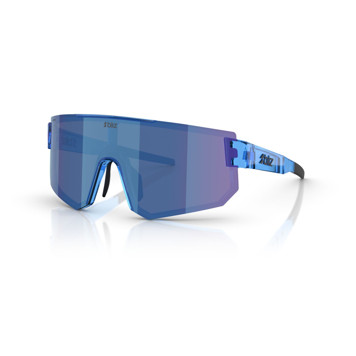 BLIZ P005 Small Sunglasses | Transparent Blue - Smoke Blue Multicolour