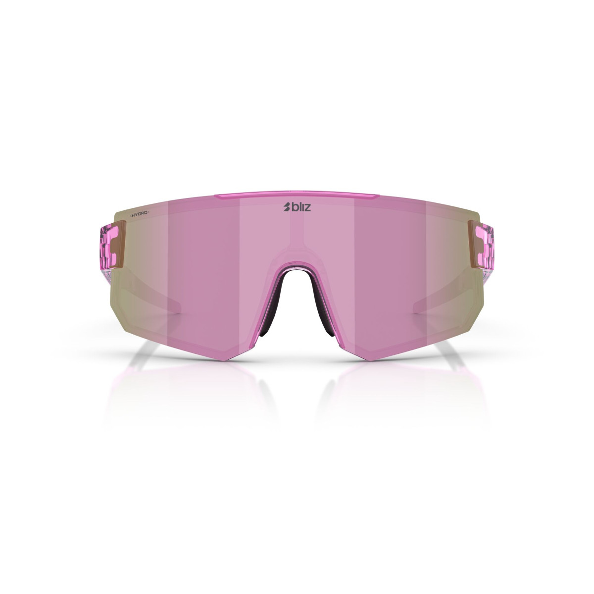 BLIZ P005 Sunglasses | Transparent Pink - Brown Rose Multicolour