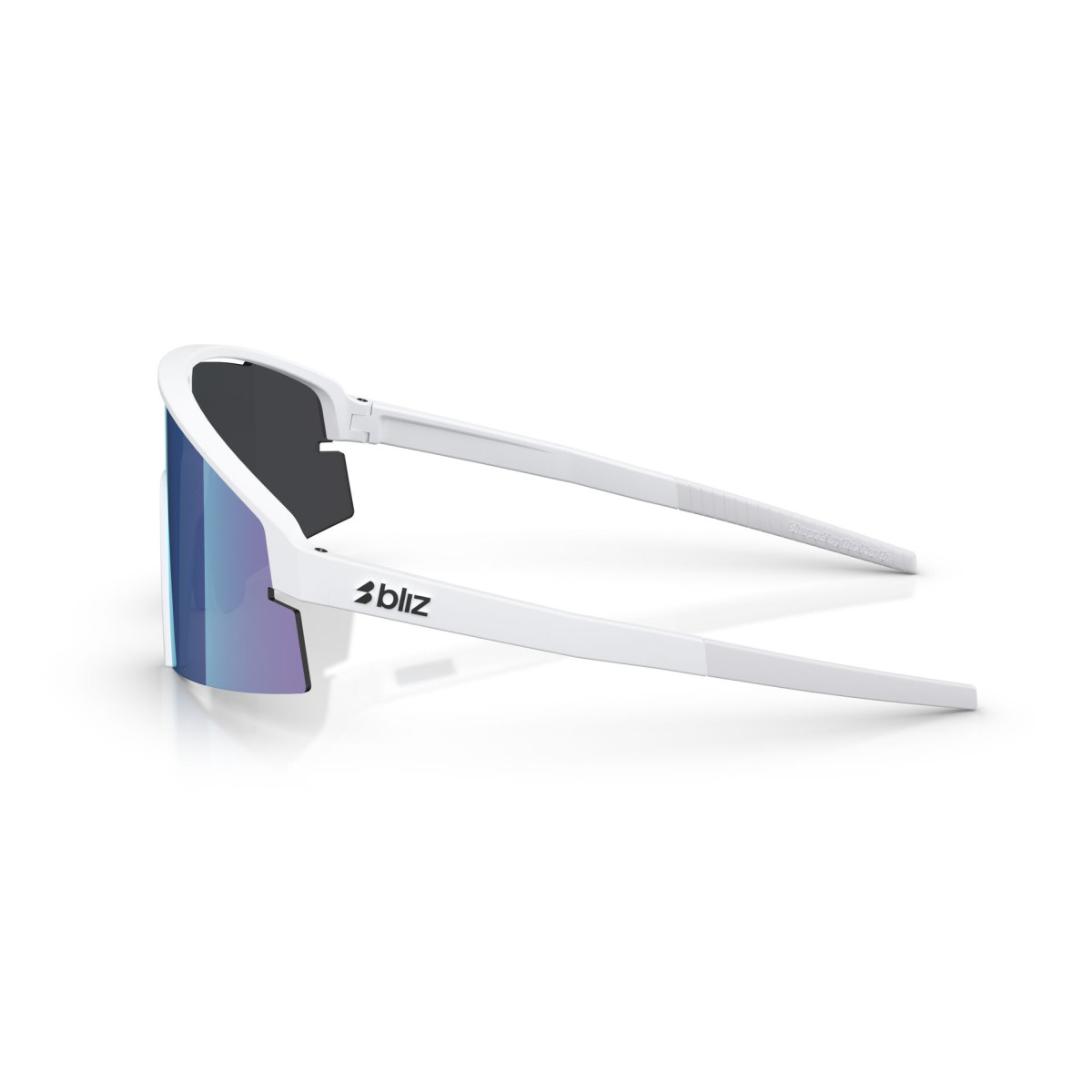 BLIZ P006 Sunglasses | Matte White - Smoke Blue Multicolour