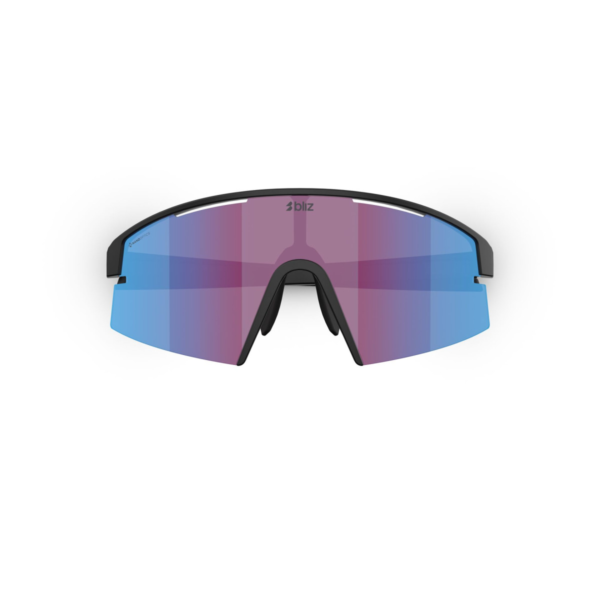 BLIZ P006 Small Sunglasses | Nano Optics | Matte Black - Violet Blue Multicolour