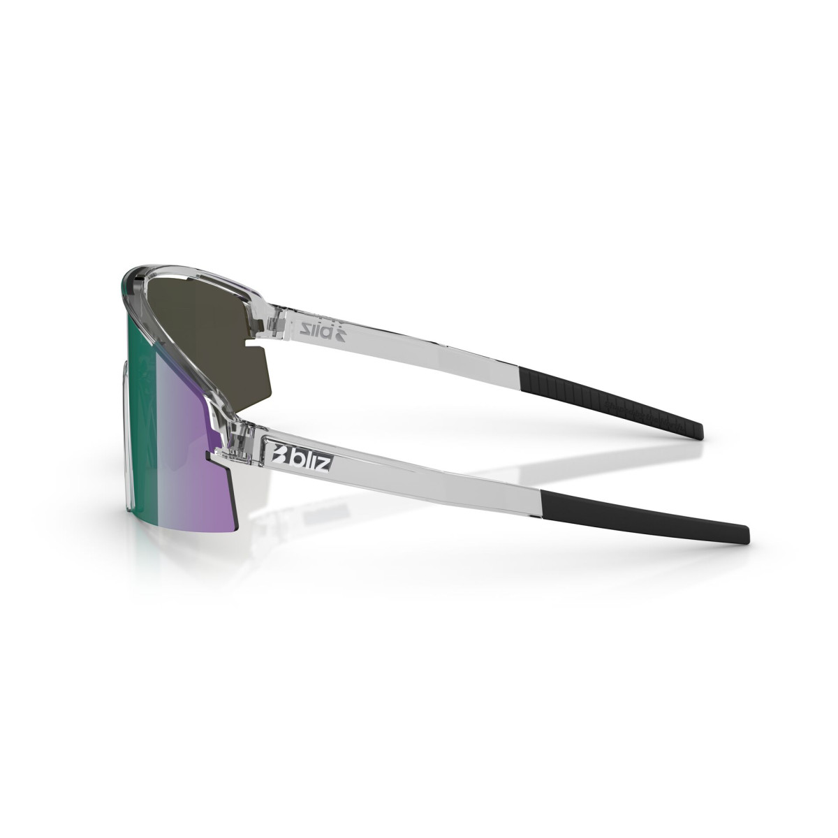 BLIZ P006 Sunglasses | Crystal Black - Green Multicolour