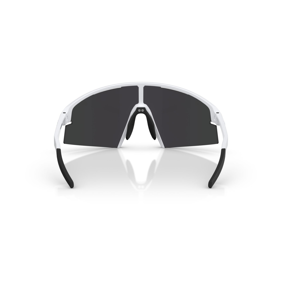 BLIZ P006 Small Sunglasses | Matte White - Smoke Purple Mirror