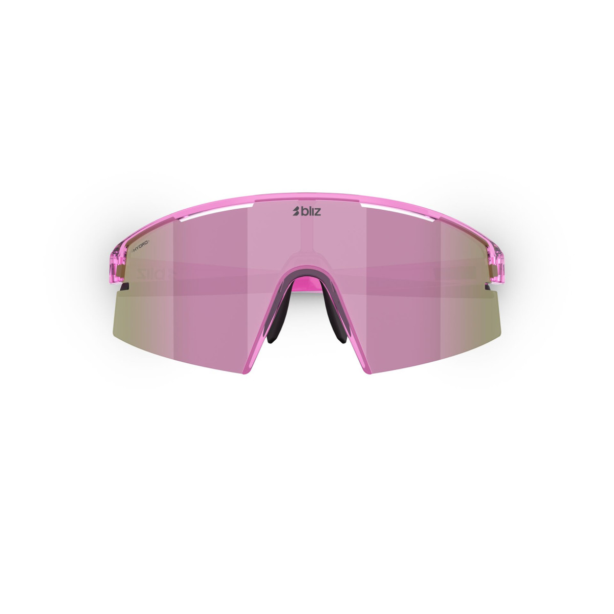 BLIZ P006 Small Sunglasses | Transparent Pink - Brown Rose Multicolour