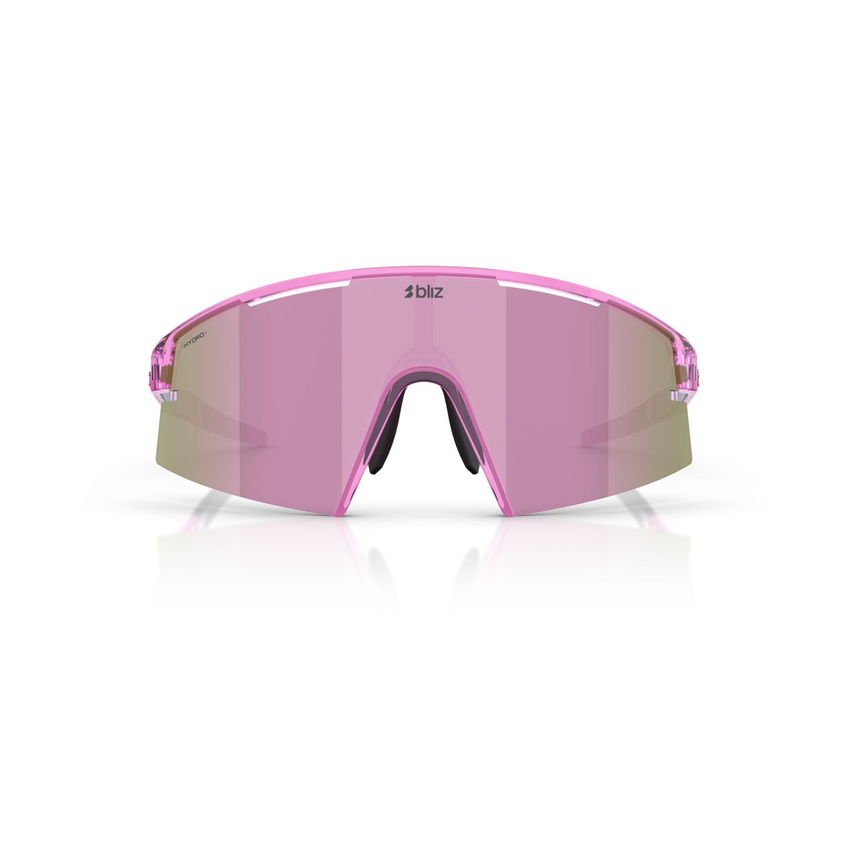 BLIZ P006 Small Sunglasses | Transparent Pink - Brown Rose Multicolour