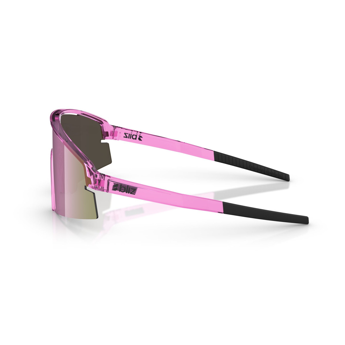 BLIZ P006 Small Sunglasses | Transparent Pink - Brown Rose Multicolour