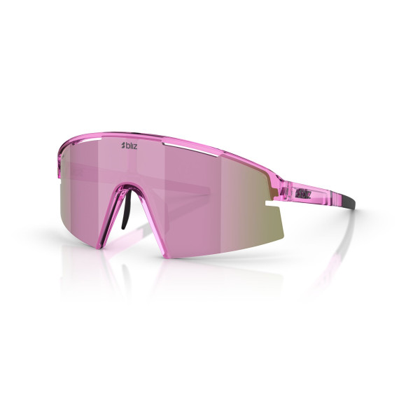BLIZ P006 Small Sunglasses | Transparent Pink - Brown Rose Multicolour