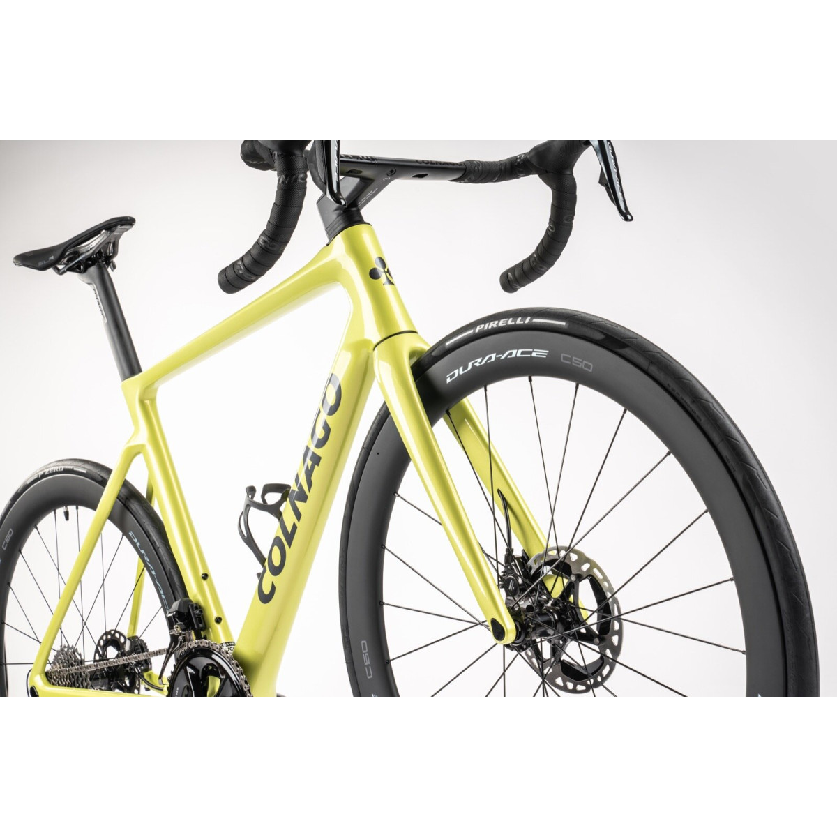 Colnago V4Rs plento dviratis | Shimano Dura Ace R9270 Di2 Disc | Fulcrum Racing Wind 400 DB | Green - Black