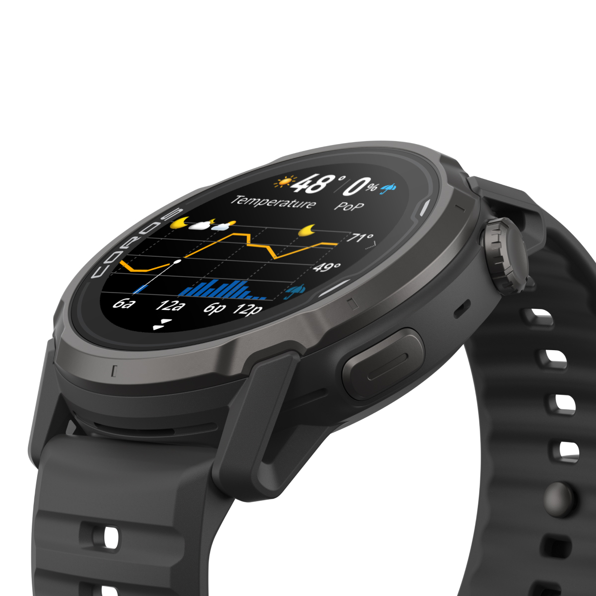 COROS APEX 4 GPS išmanusis laikrodis | 42 mm | Black