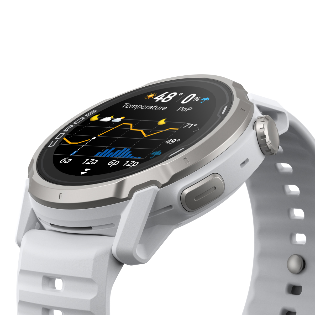 COROS APEX 4 GPS išmanusis laikrodis | 46 mm | White