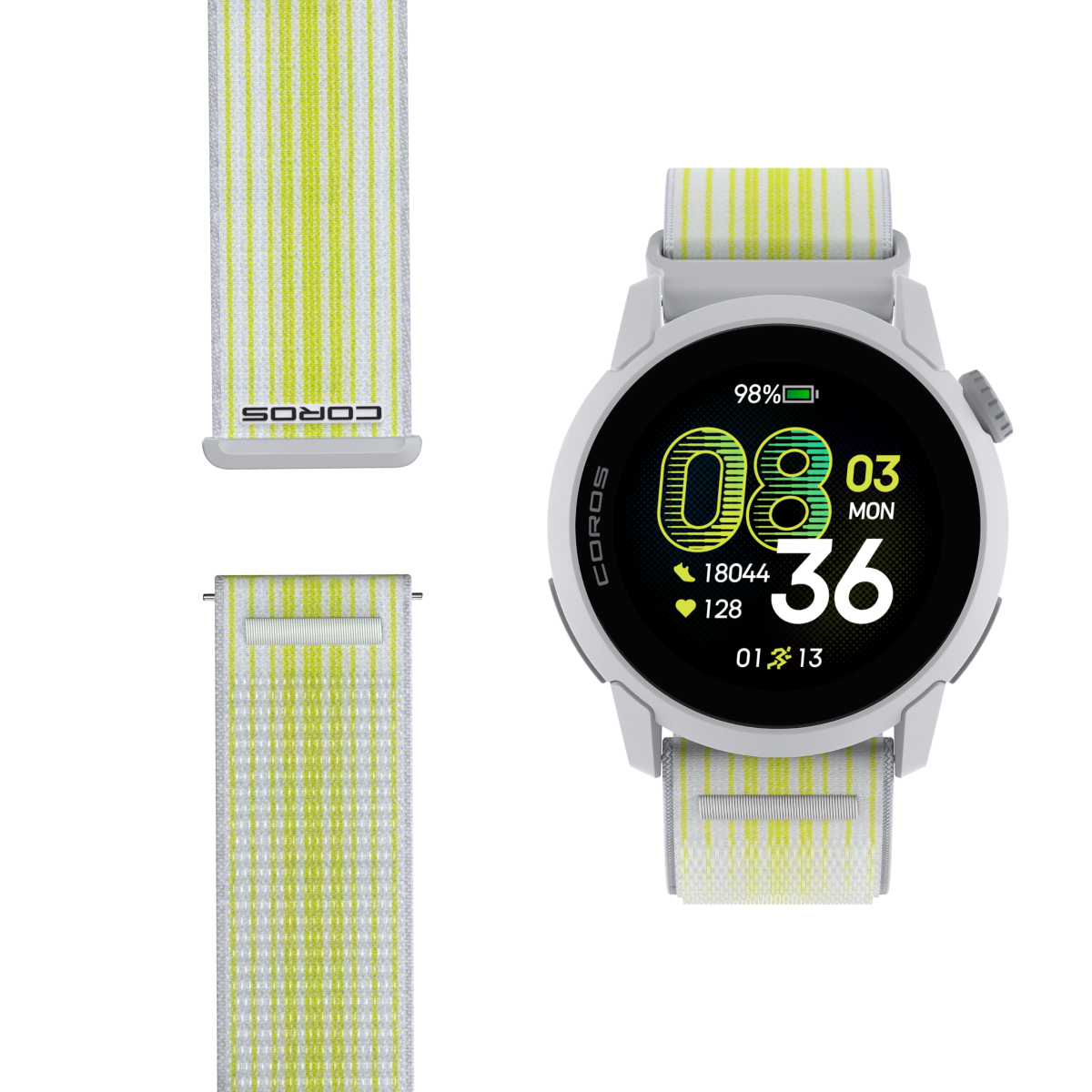 COROS PACE 4 GPS išmanusis laikrodis | White - Nylon