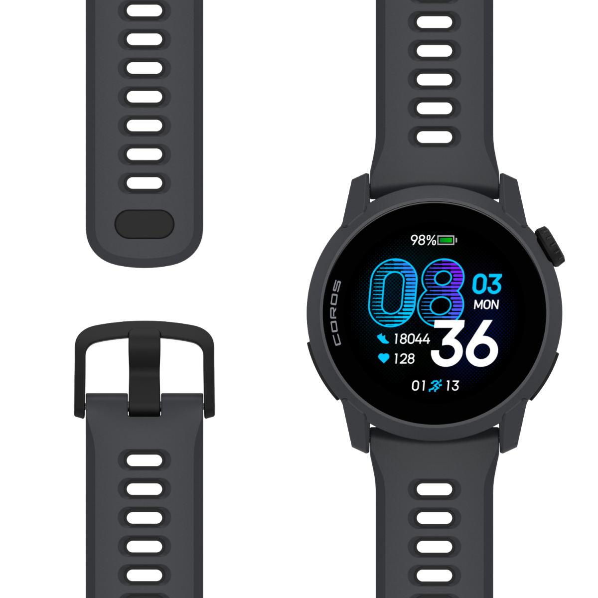 COROS PACE 4 GPS išmanusis laikrodis | Black - Silicone