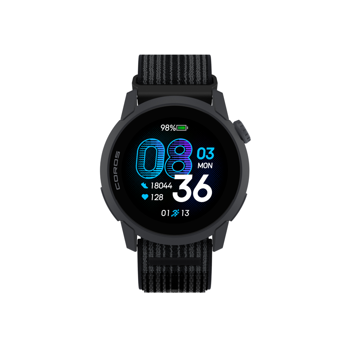 COROS PACE 4 GPS išmanusis laikrodis | Black - Nylon