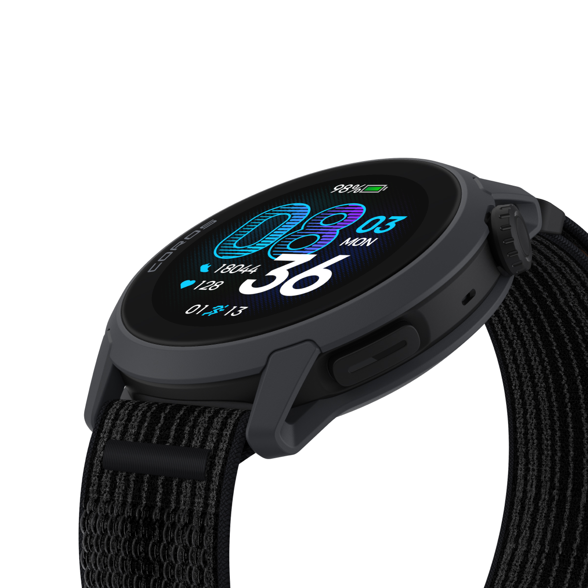 COROS PACE 4 GPS išmanusis laikrodis | Black - Nylon