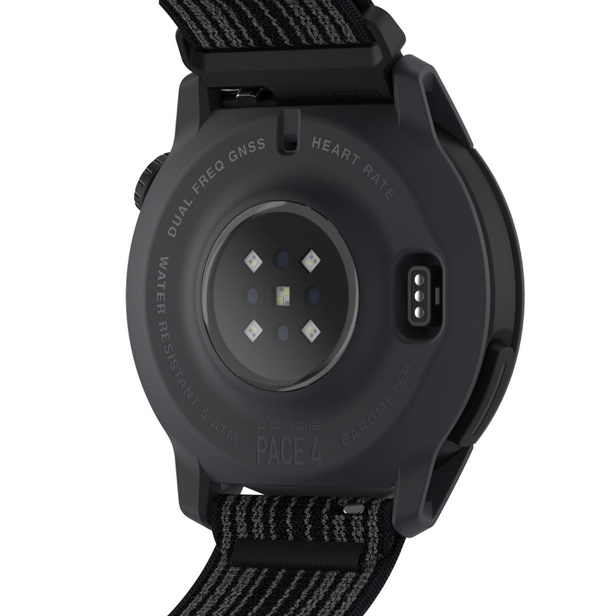 COROS PACE 4 GPS išmanusis laikrodis | Black - Nylon