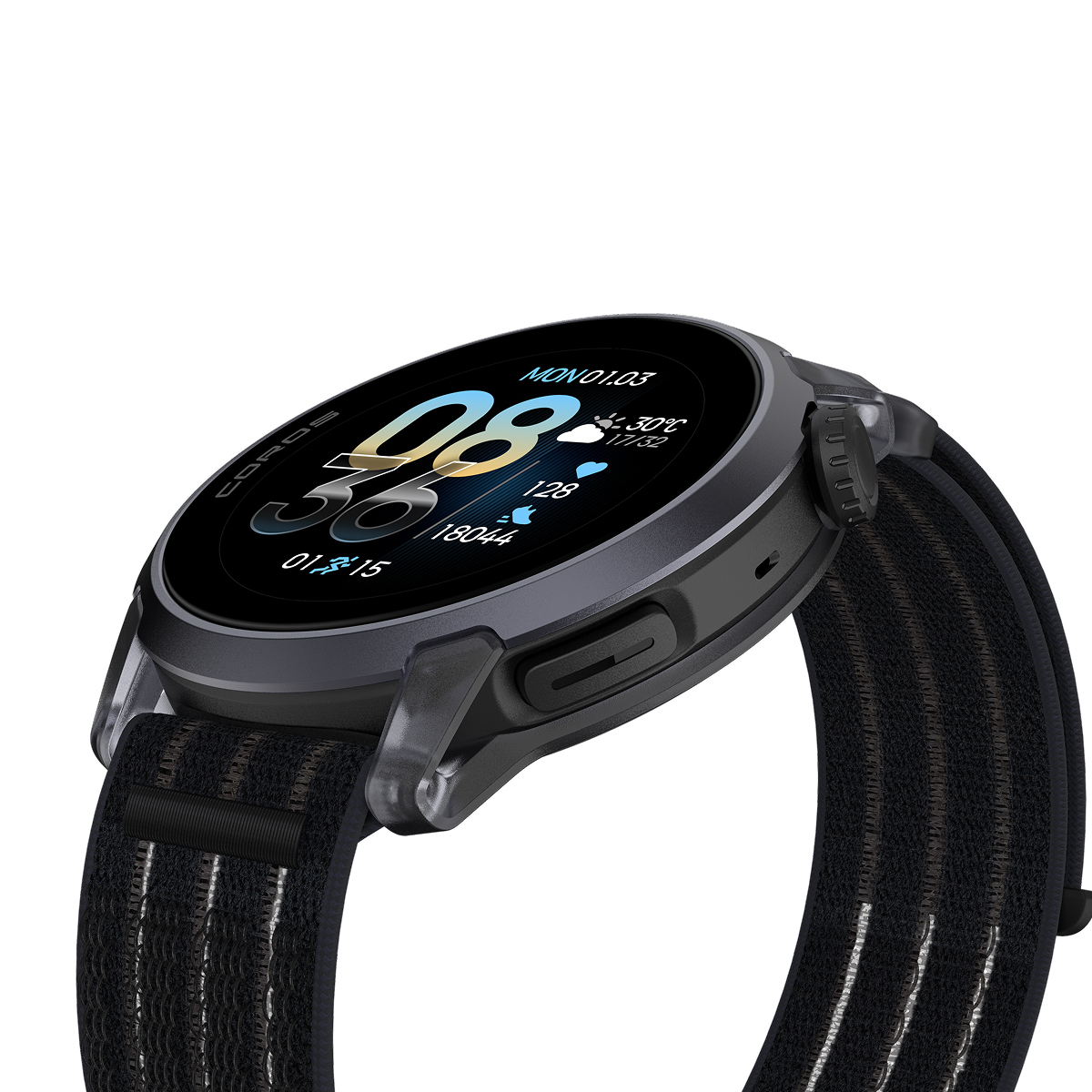 COROS PACE 4 GPS išmanusis laikrodis | Aluminum | Black Crystal - Nylon