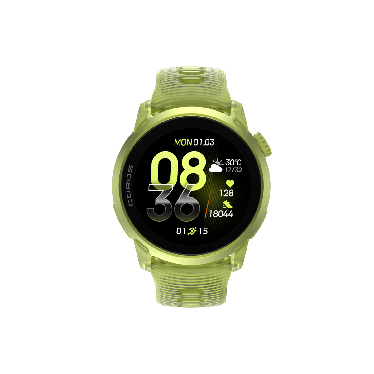 COROS PACE 4 GPS išmanusis laikrodis | Aluminum | Neon Yellow - Silicone