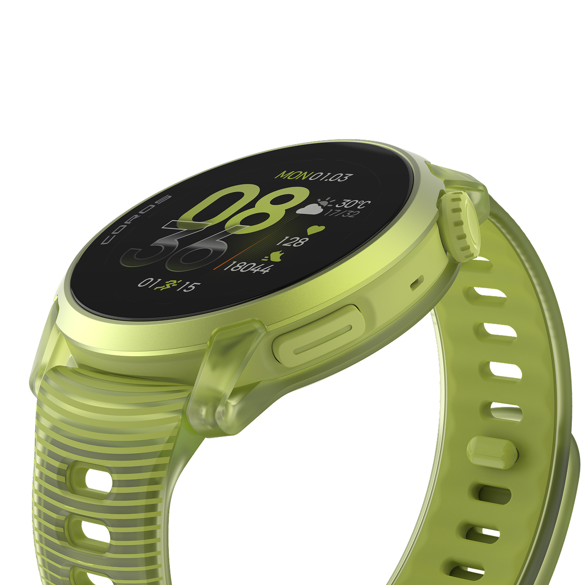 COROS PACE 4 GPS išmanusis laikrodis | Aluminum | Neon Yellow - Silicone