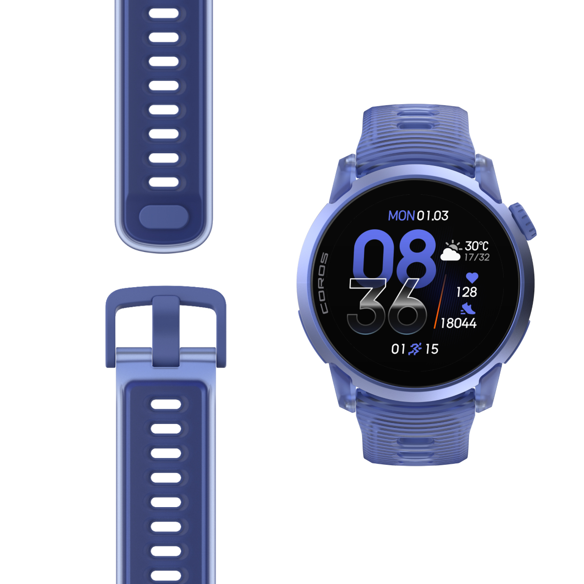 COROS PACE 4 GPS išmanusis laikrodis | Aluminum | Ultraviolet - Silicone