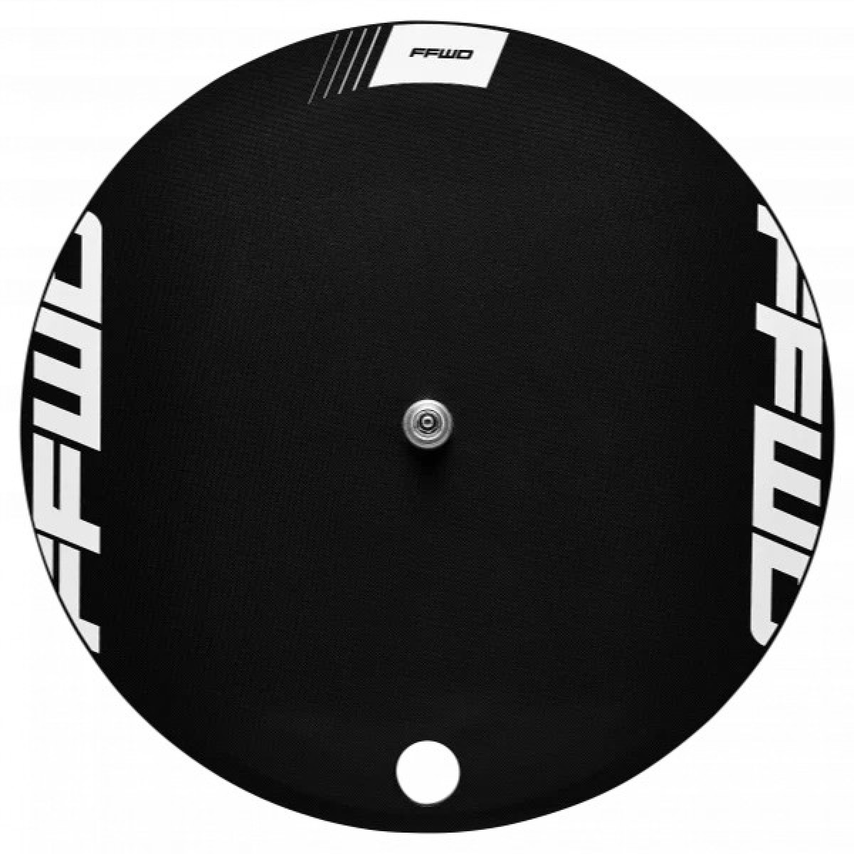 Fast Forward DISC-T Tubular Track Carbon Rear Wheel | Black - White Fast Forward DISC-T Tubular Track Carbon Rear Wheel | Black - White