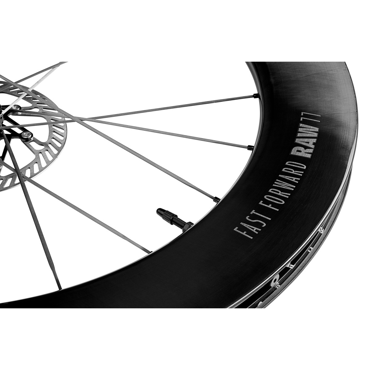 Fast Forward RAW 77 karboniniai ratai | Gloss Black