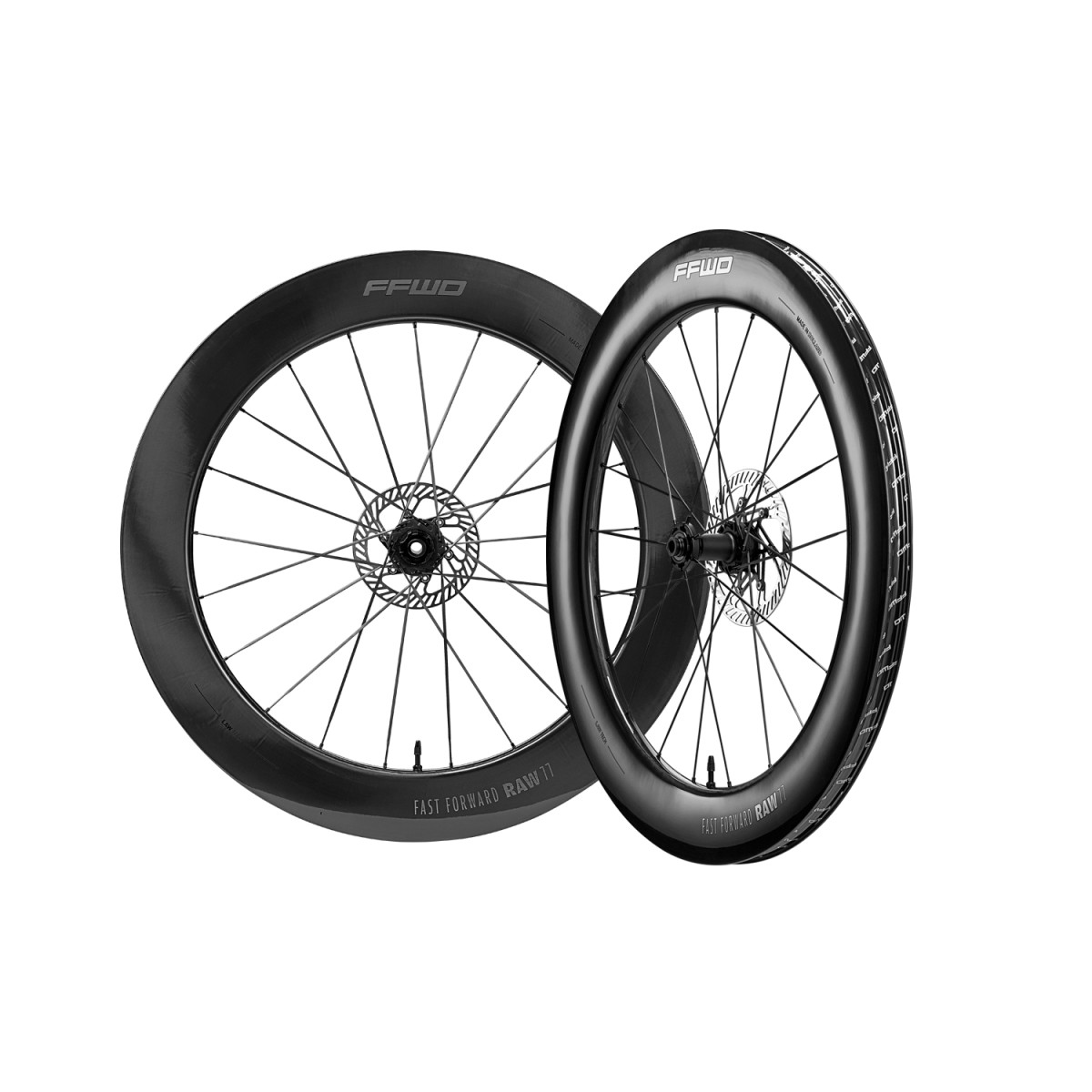 Fast Forward RAW 77 karboniniai ratai | Gloss Black