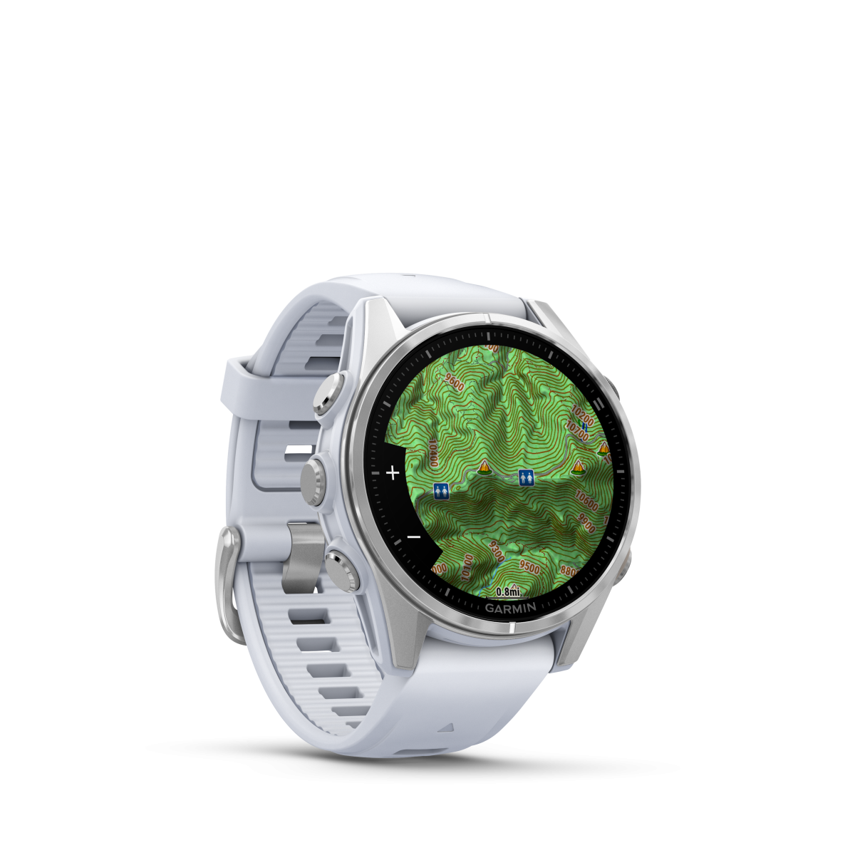 Garmin fēnix® 8 Amoled išmanusis laikrodis | 43 mm | Silver - Whitestone