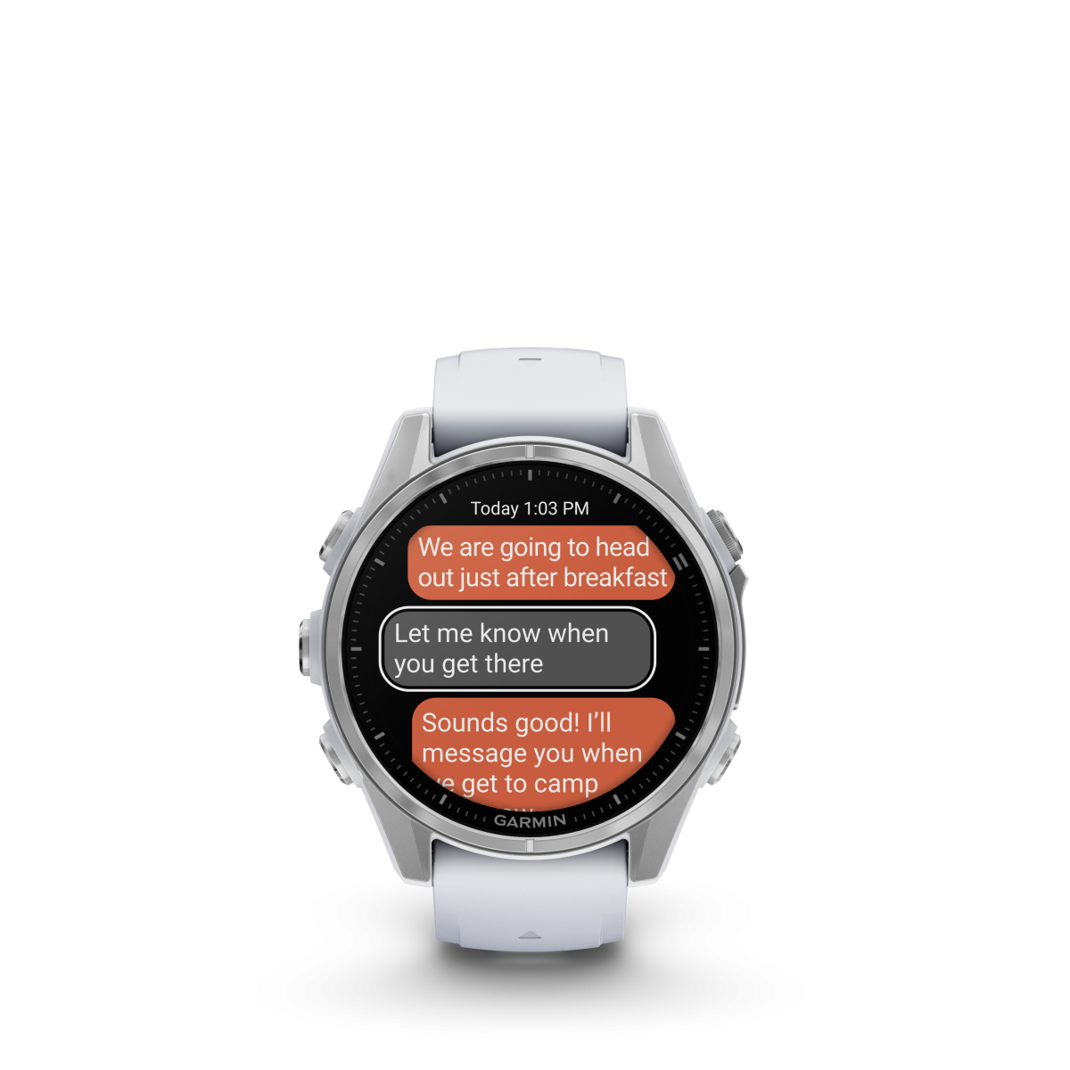 Garmin fēnix® 8 Amoled išmanusis laikrodis | 43 mm | Silver - Whitestone