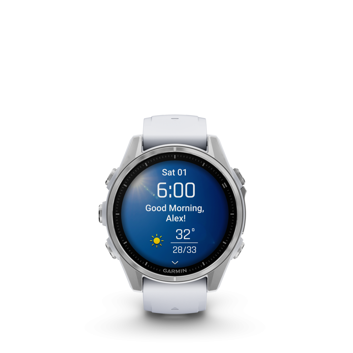 Garmin fēnix® 8 Amoled išmanusis laikrodis | 43 mm | Silver - Whitestone