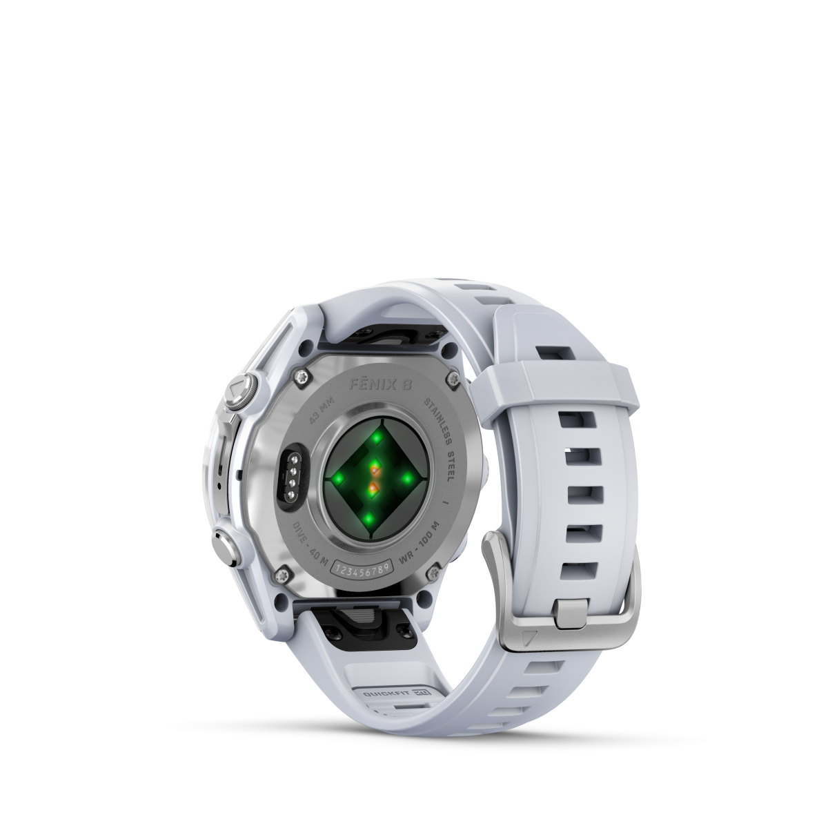 Garmin fēnix® 8 Amoled išmanusis laikrodis | 43 mm | Silver - Whitestone