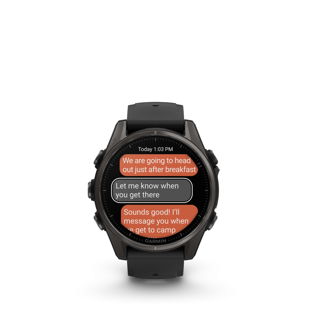 Garmin fēnix® 8 Amoled Titanium - Sapphire išmanusis laikrodis | 43 mm | Carbon Gray - Black
