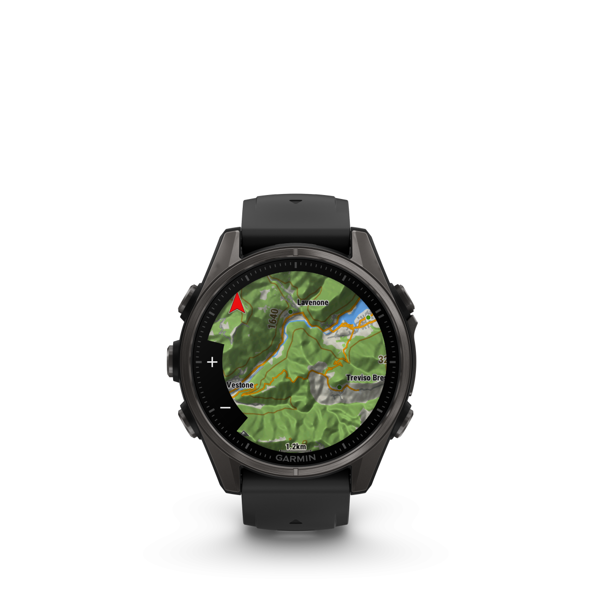 Garmin fēnix® 8 Amoled Titanium - Sapphire išmanusis laikrodis | 43 mm | Carbon Gray - Black
