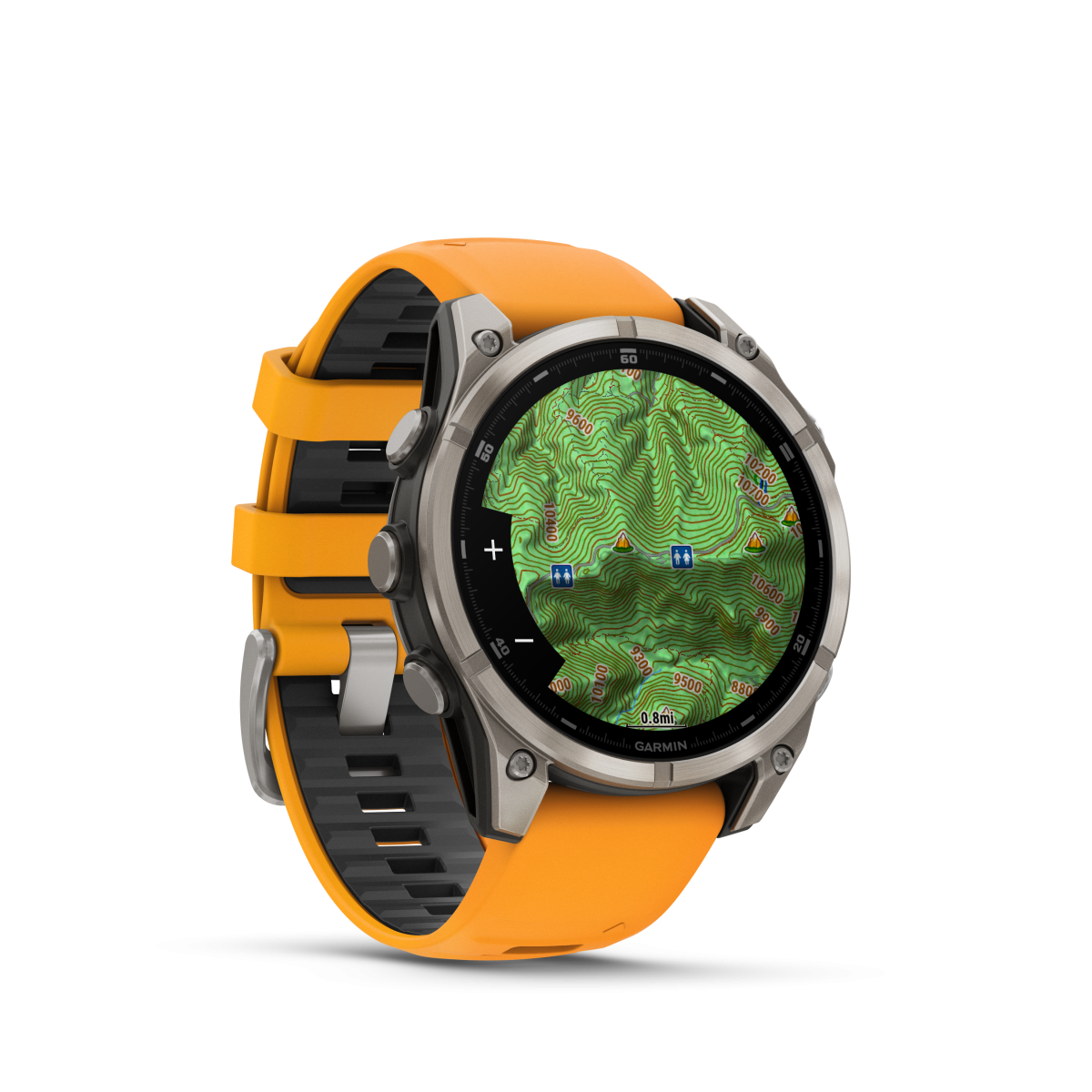 Garmin fēnix® 8 Amoled Titanium - Sapphire Smart Watch | 47 mm | Titanium - Spark Orange
